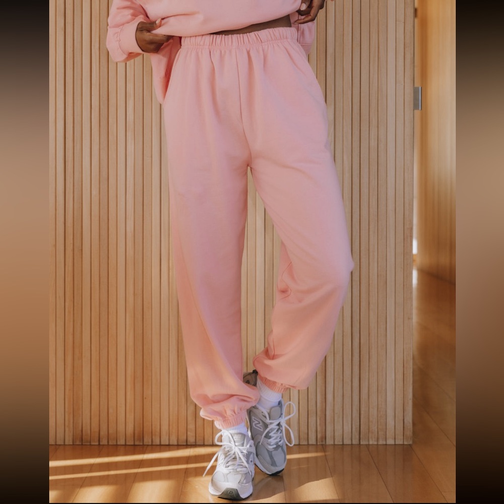 Daily Drills Unisex Fleece Joggers - Dusty Rose
